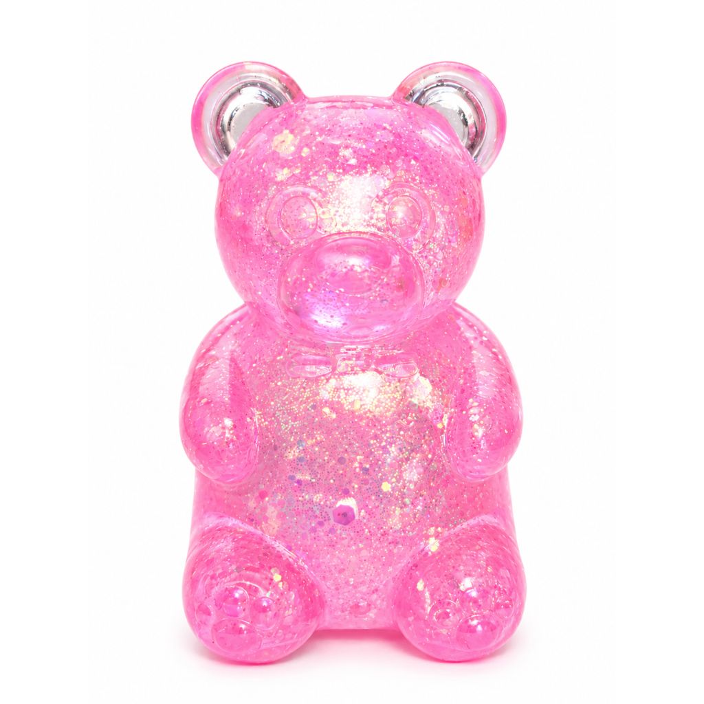 Squishy Glitter Gummy Bears Pink