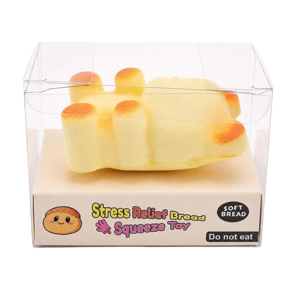 Squishy Squeeze Animal Series Bear in its packaging zoom in view