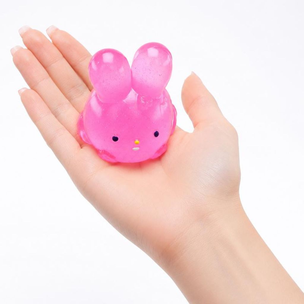 Squishy Squeeze Animal Series Bunny in a hands palm