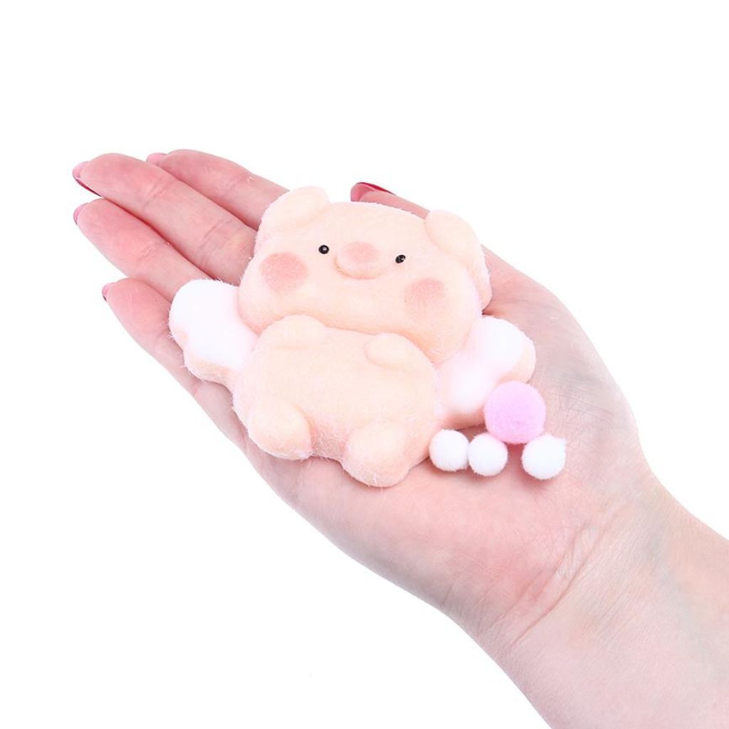 Squishy Squeeze Animal Series Piggy in a hands palm