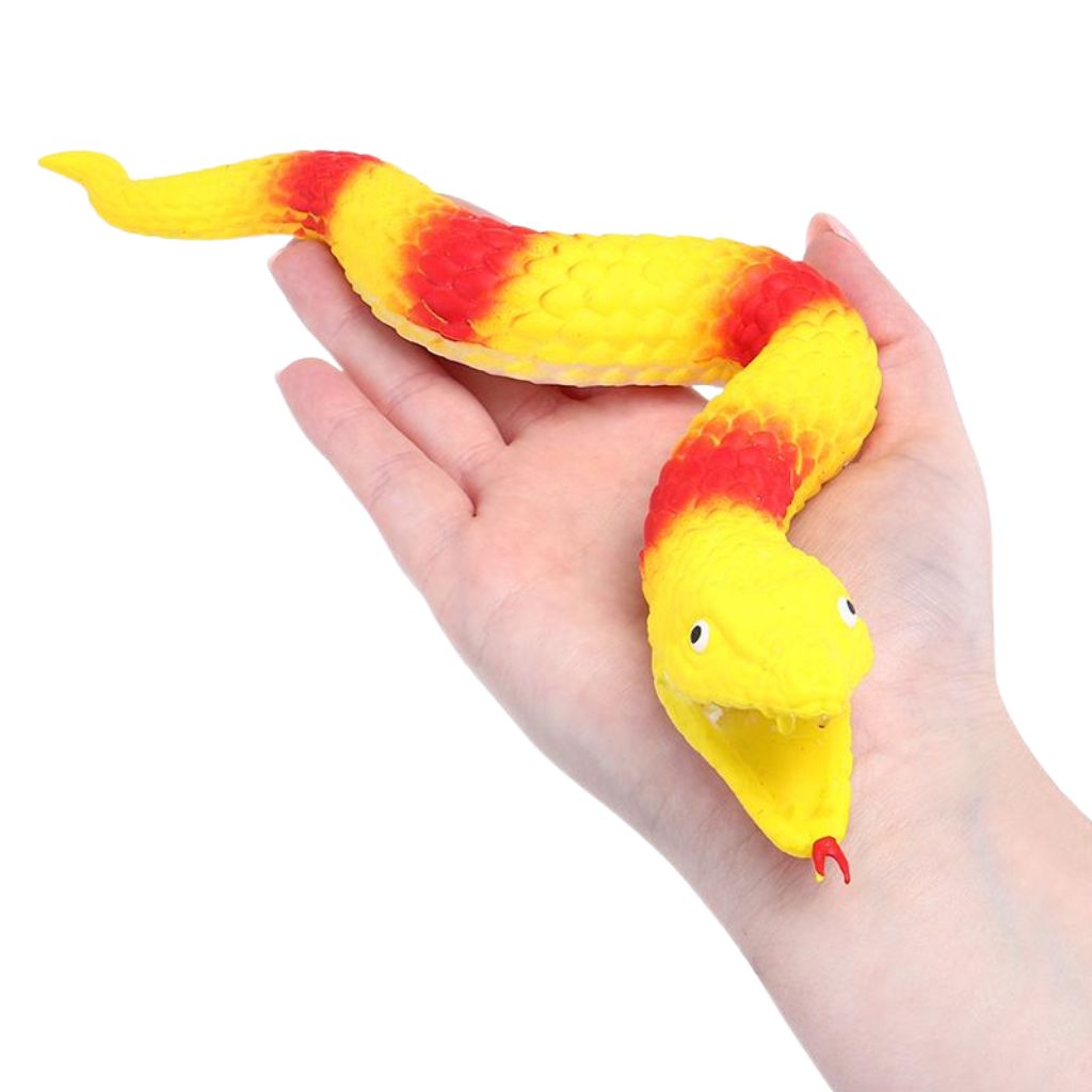 Squishy Squeeze Animal Series Snake in a hands palm