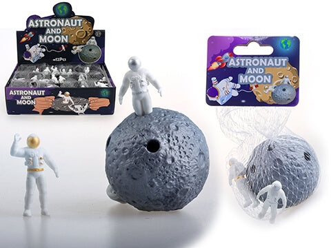 Stretchy Moon Ball with 2 Astronauts