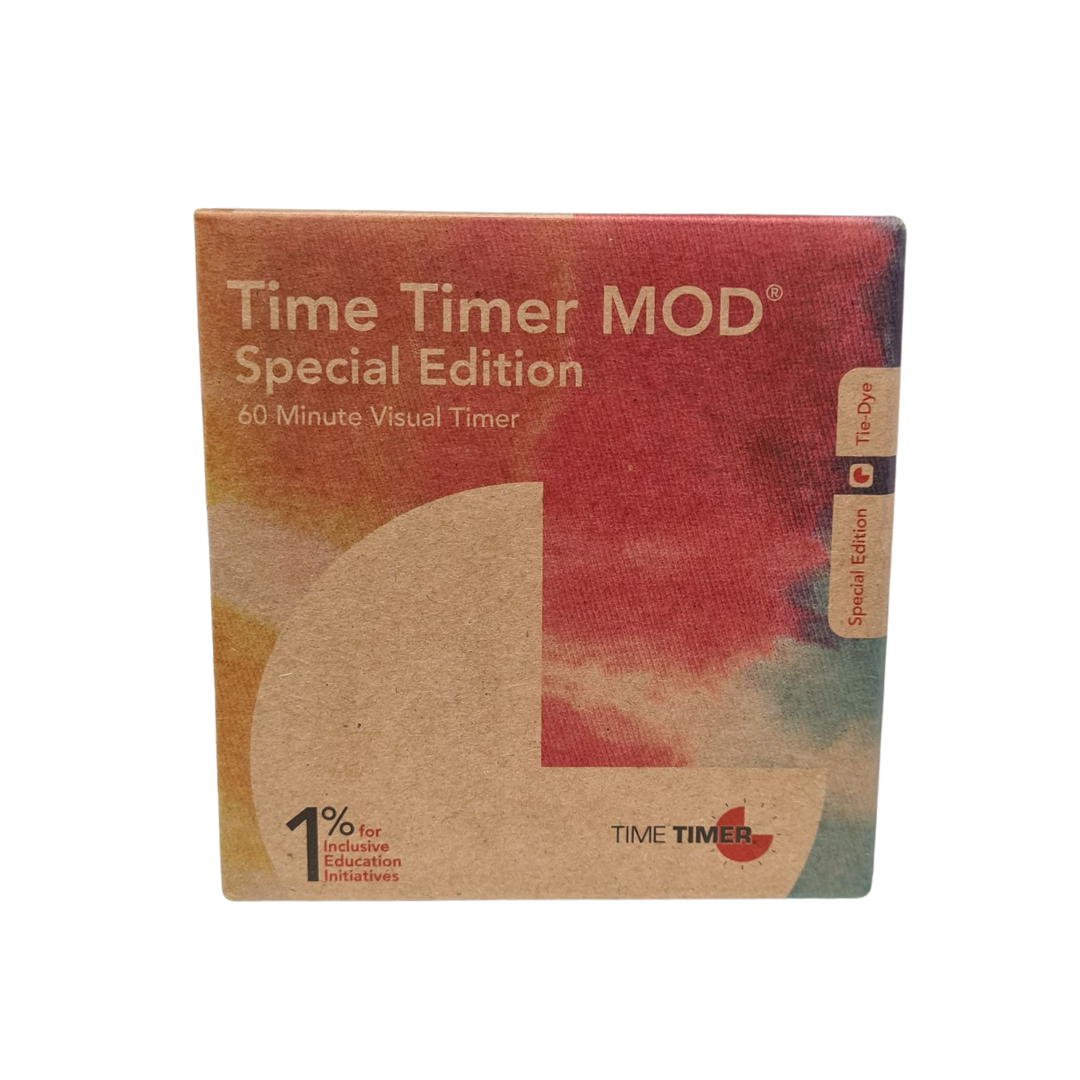 Time Timer MOD Special Edition Tie Dye packaging box