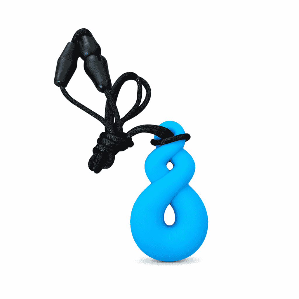 Twist Loop Chewable Pendant Blue
