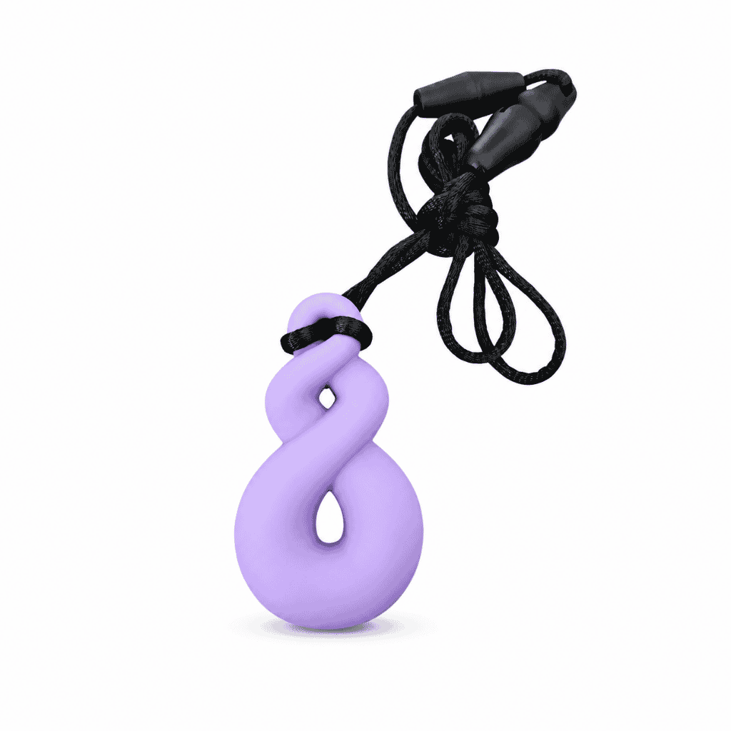 Twist Loop Chewable Pendant Lilac