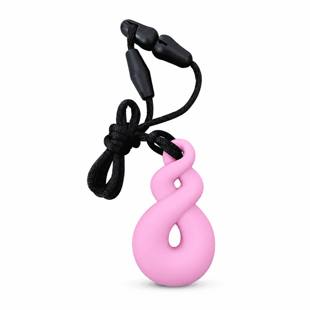 Twist Loop Chewable Pendant Pink