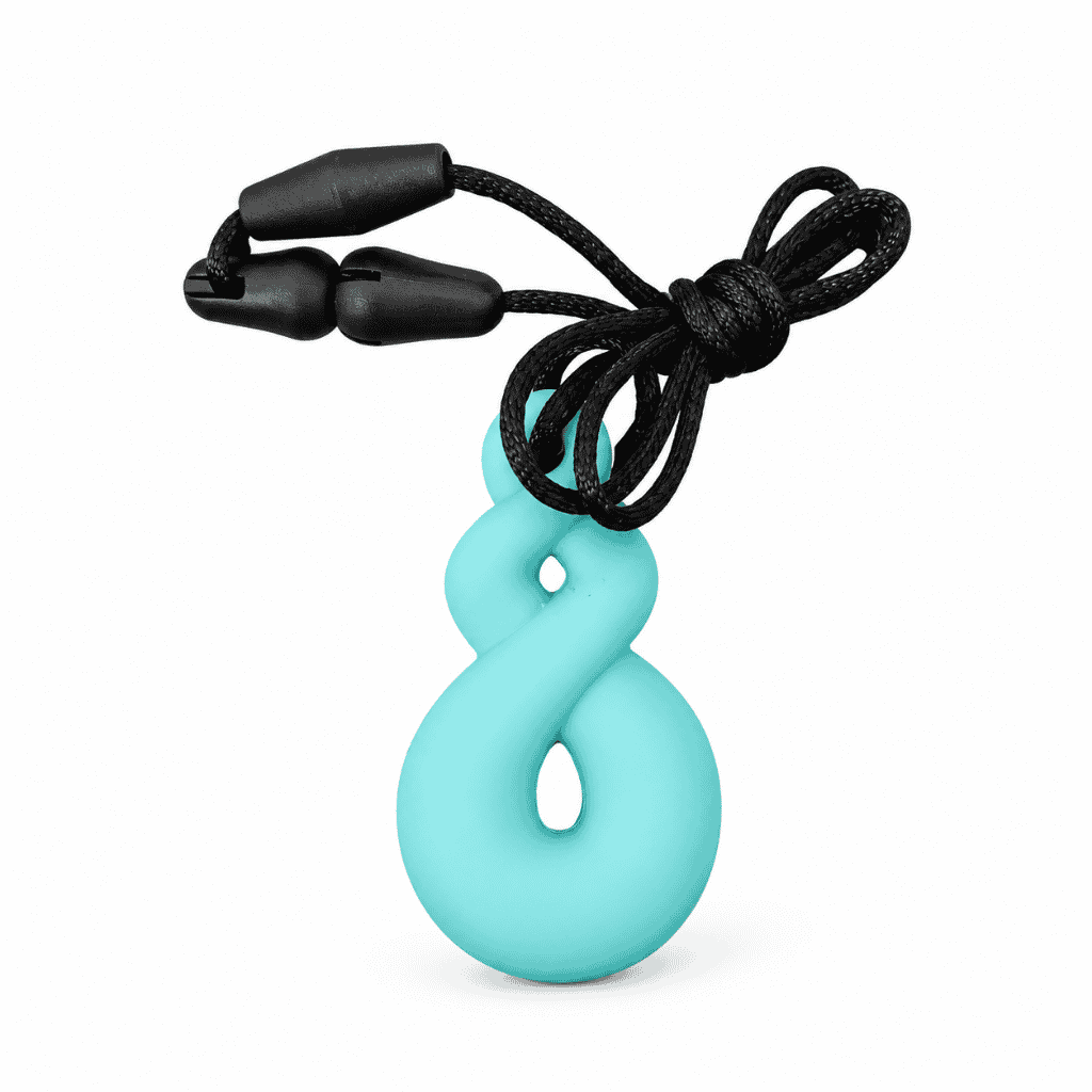 Twist Loop Chewable Pendant Teal