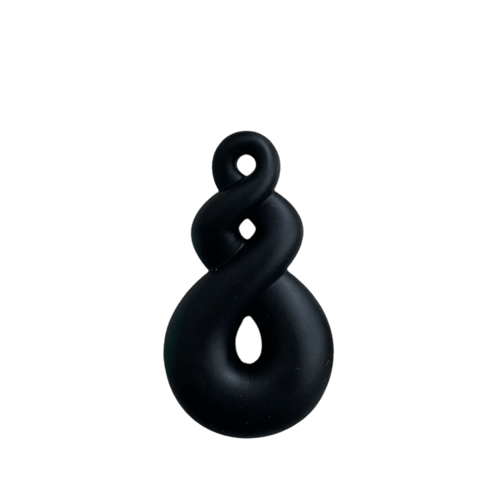 Twist Loop Necklace Black
