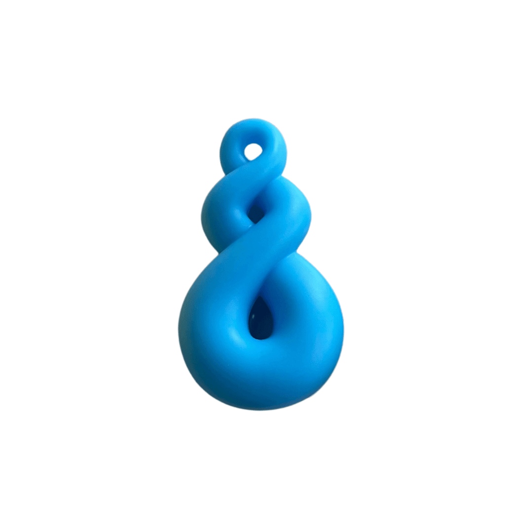 Twist Loop Necklace Blue
