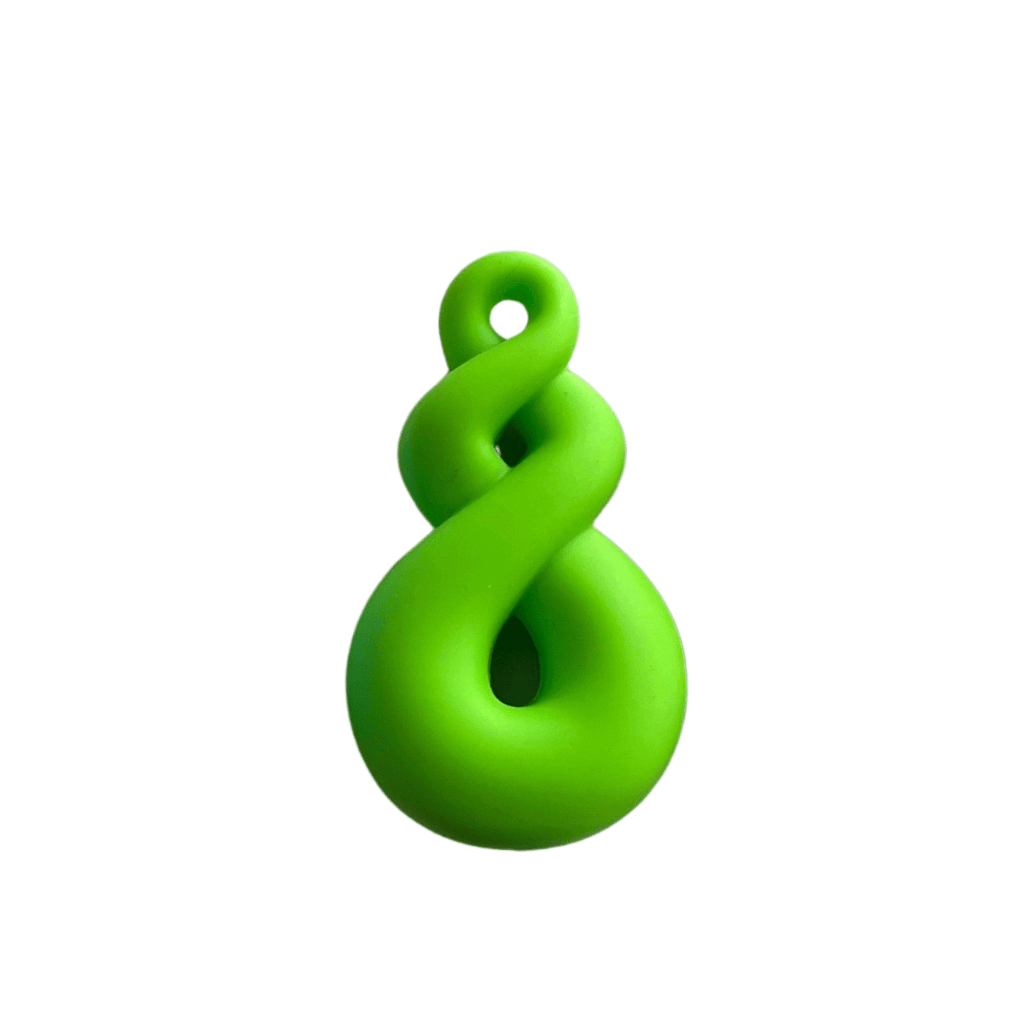Twist Loop Necklace Green