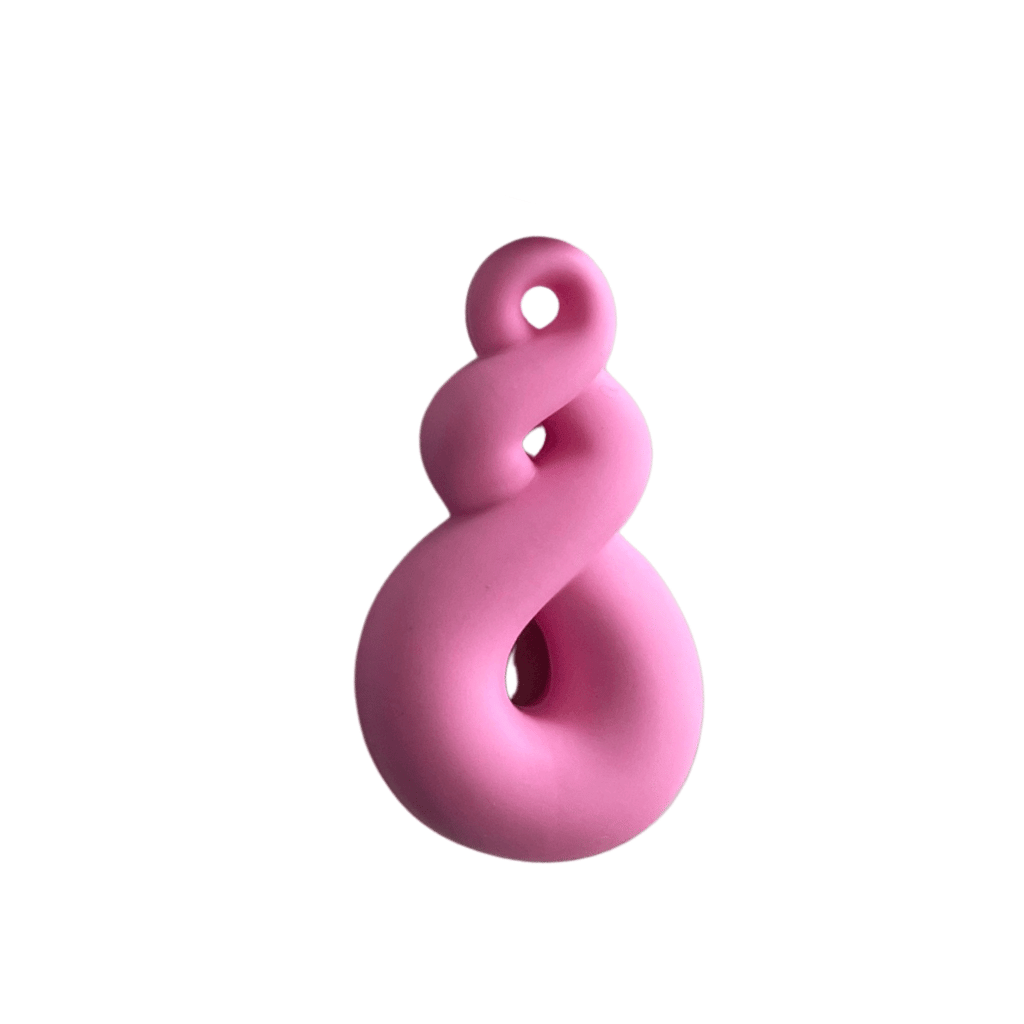 Twist Loop Necklace Pink