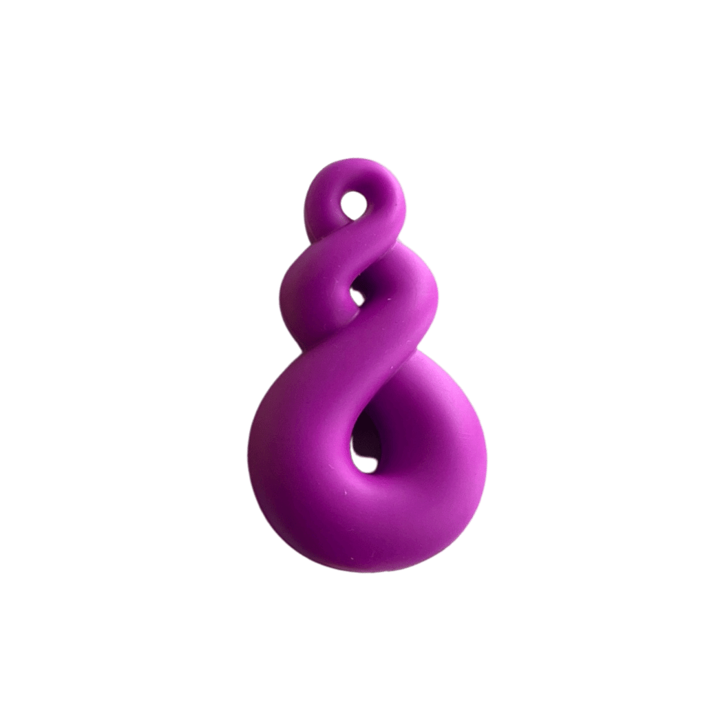 Twist Loop Necklace Purple