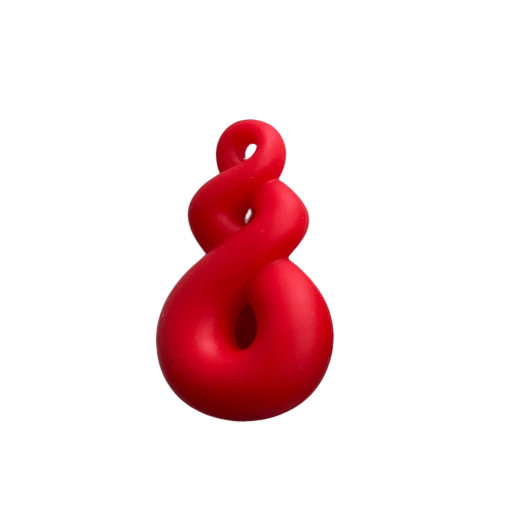 Twist Loop Necklace Red