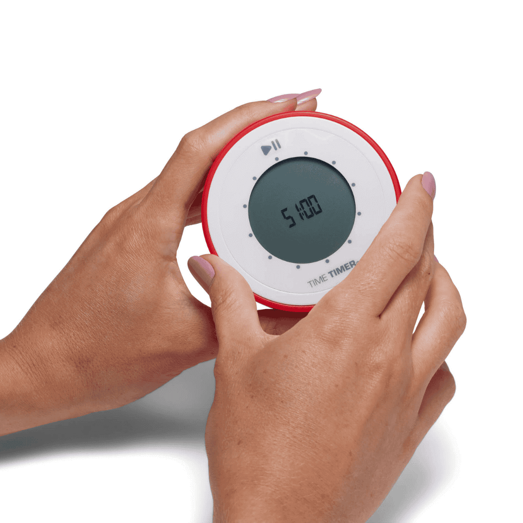 Two Hands Holding Time Timer Twist