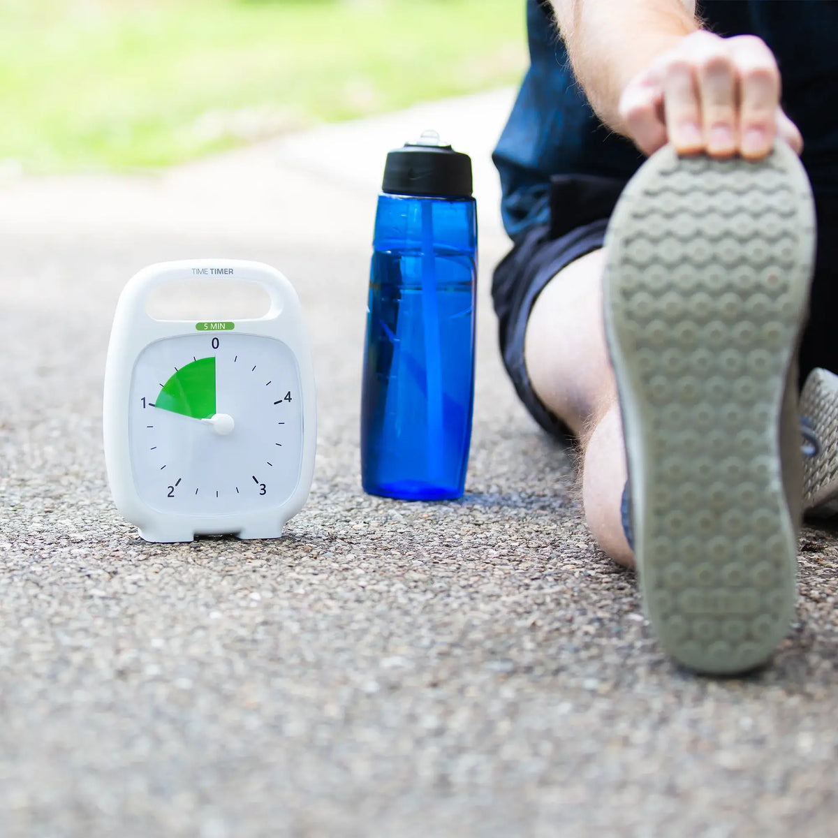 Using Time Timer Plus 5 Minute While Stretching
