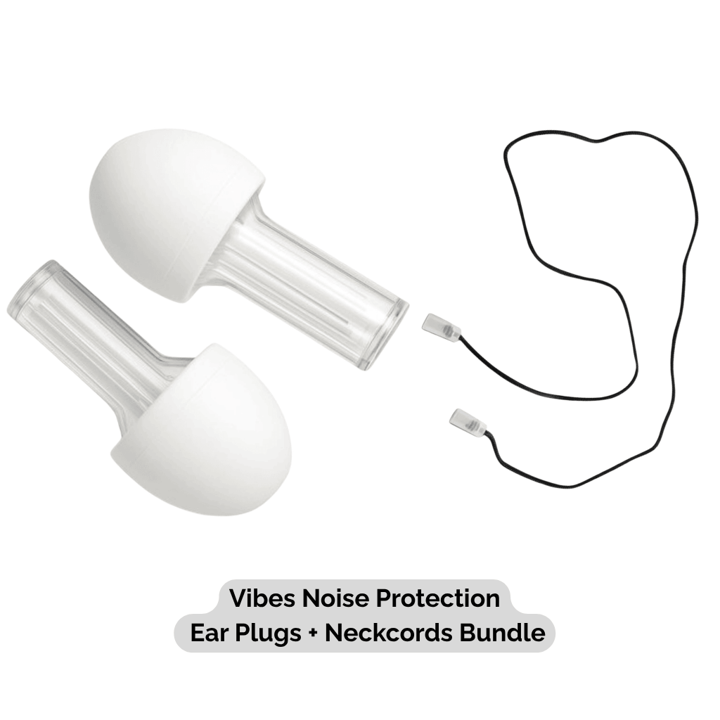 Vibes Noise Protection Ear Plugs Neckcords Bundle