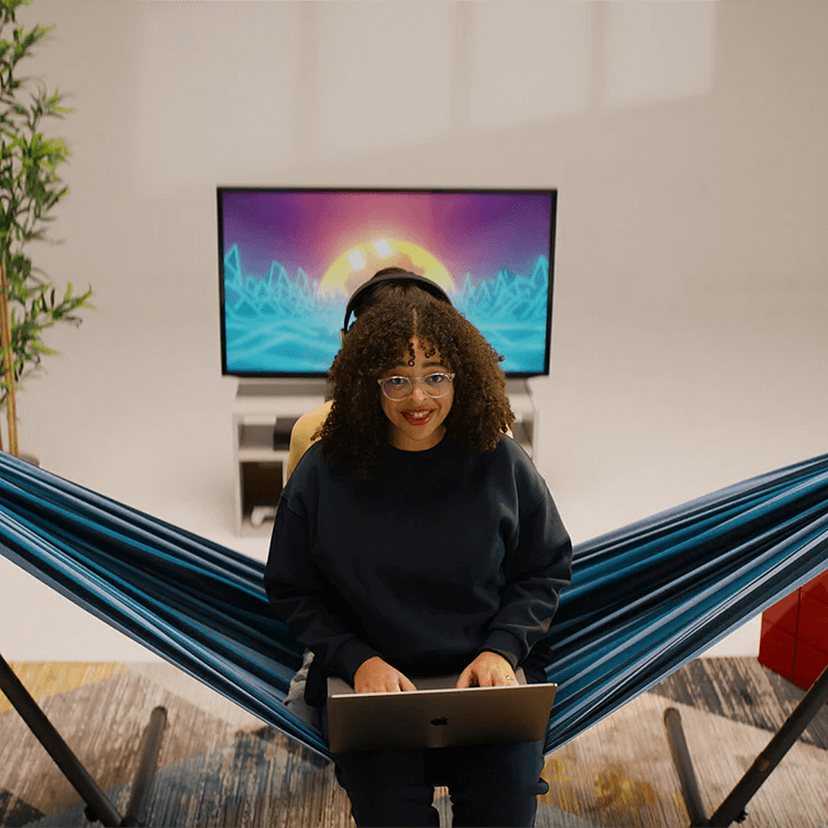 Women Seating Double Hammock with Stand