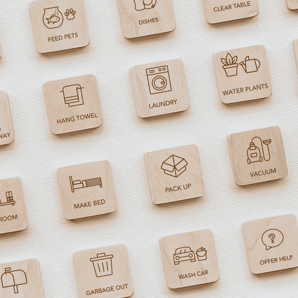 Wooden Magnetic Picture Tile Packs Responsibilities