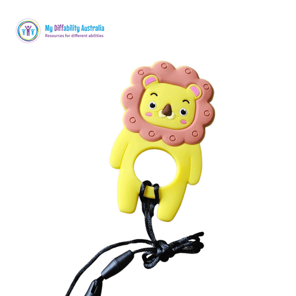 Yellow Lion Sensory Chew Variety Pack Set of 6 Yellow Chewy Tools