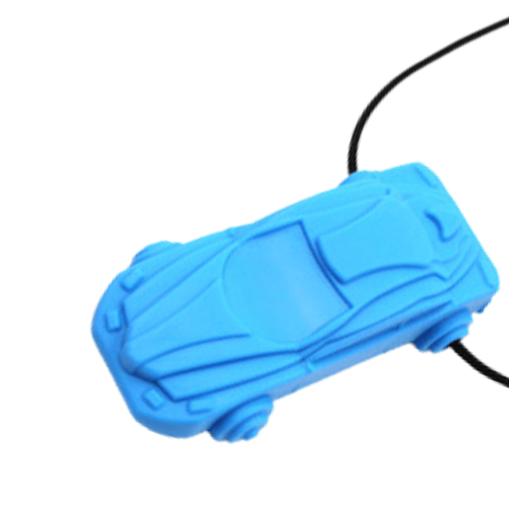 Zoom In Racecar Chew Necklace