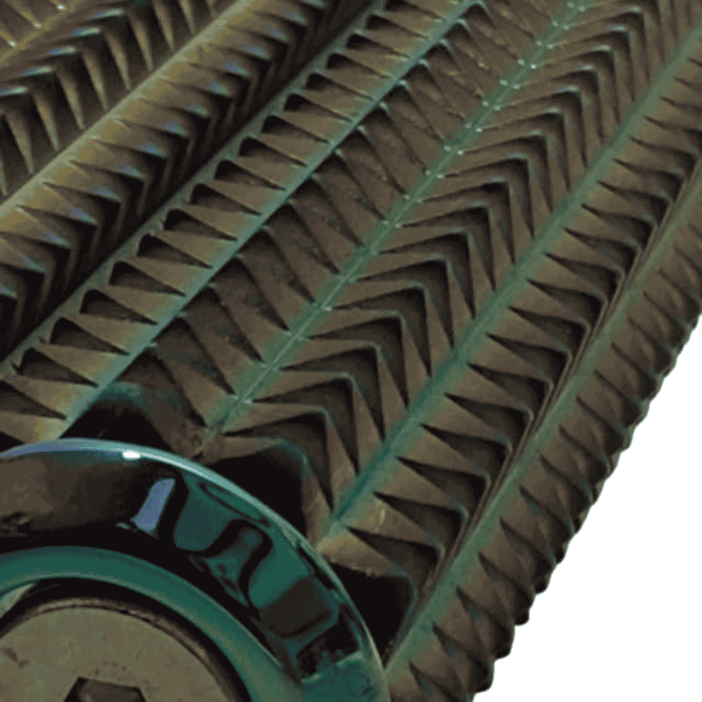 Zoom In View of Spikey Hand Roller