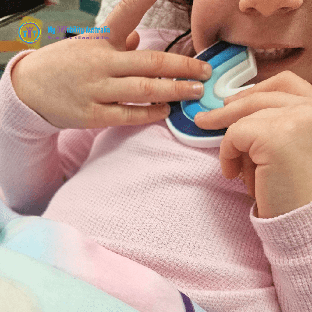 Zoom Out Rainbow Chewy Pendant Worn by a Kid