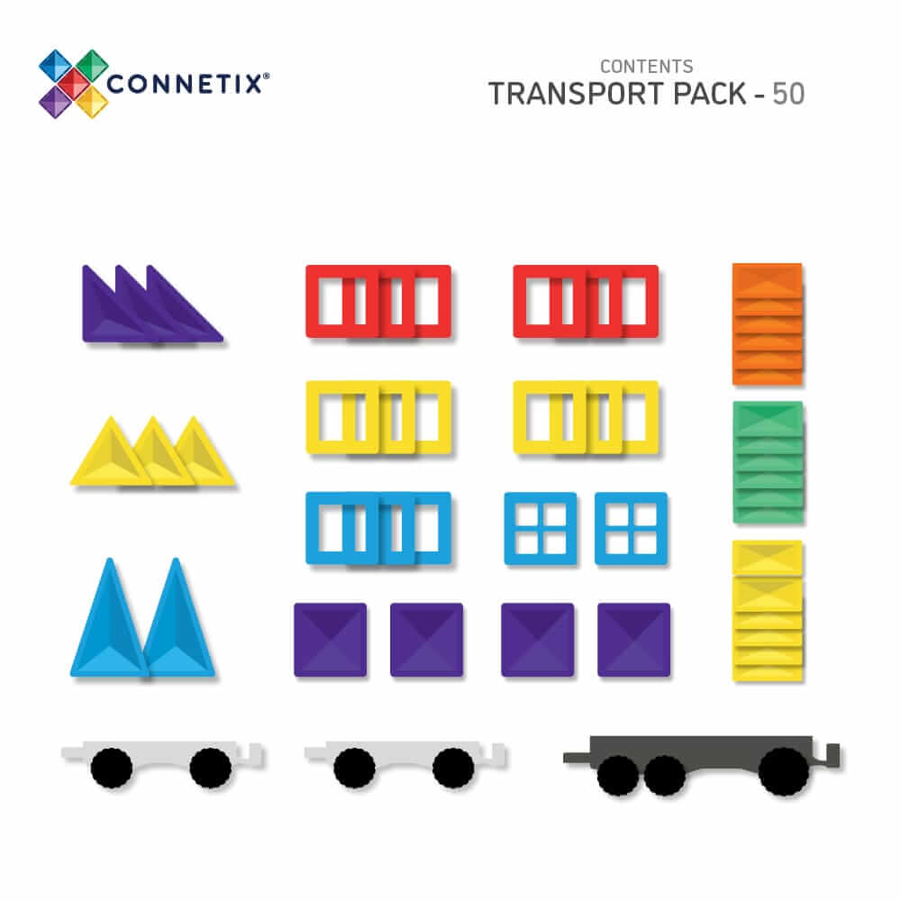 all the tiles included in the rainbow transport pack