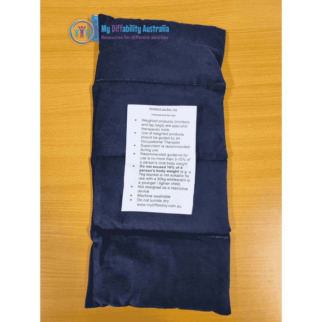 blue weighted lap blanket 1 kg