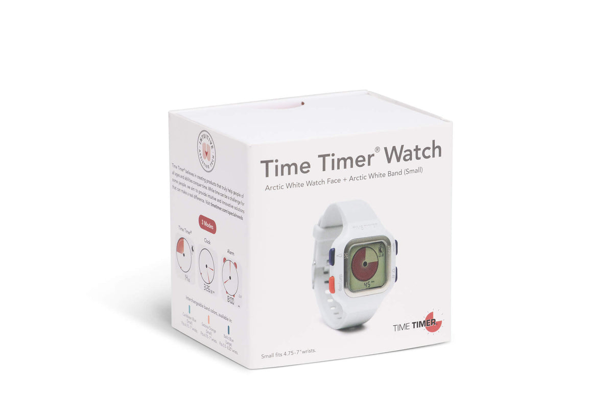 box of time timer watch white