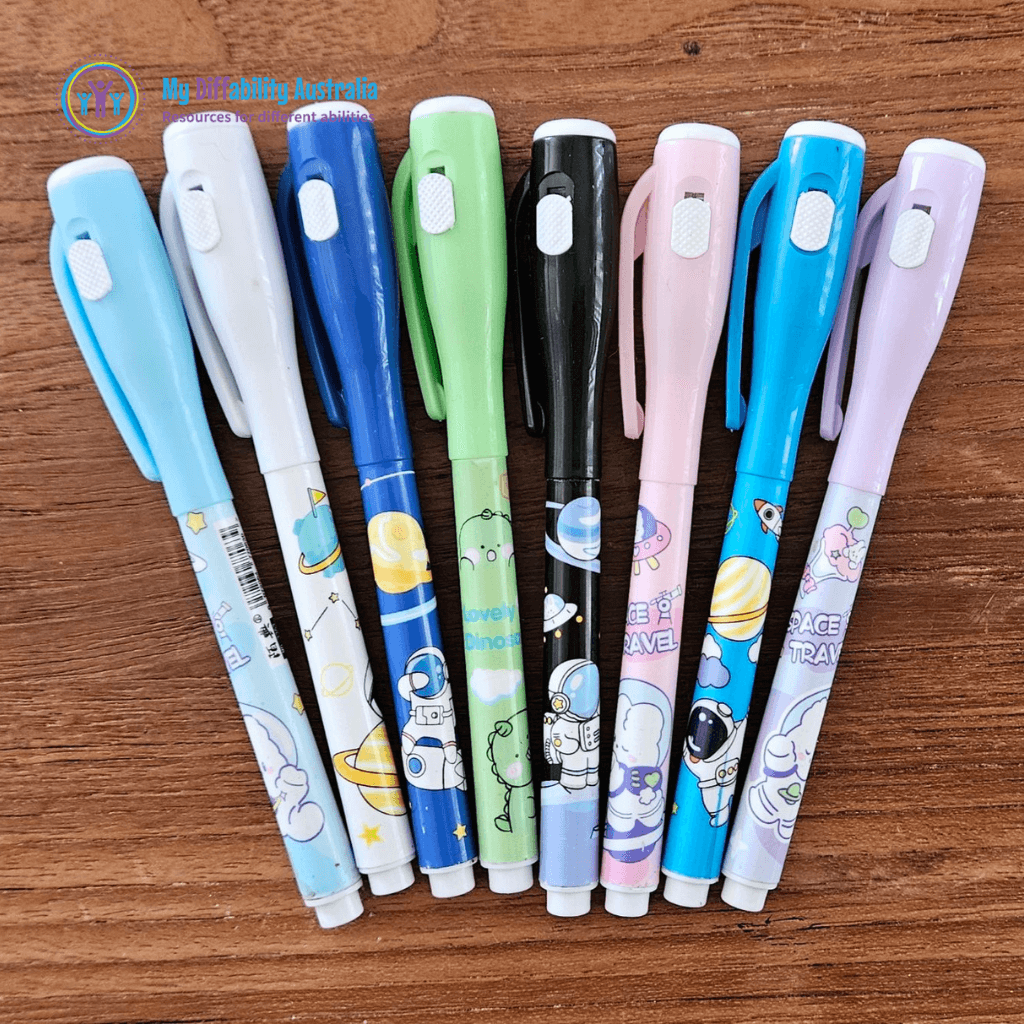 different colours of uv invisible spy pen