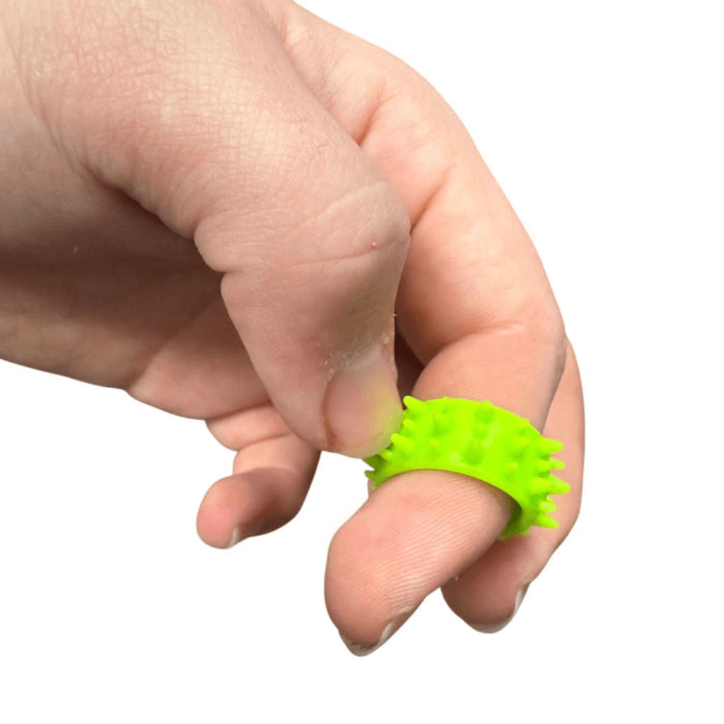 Halo Picky Band on finger showing texture and fit