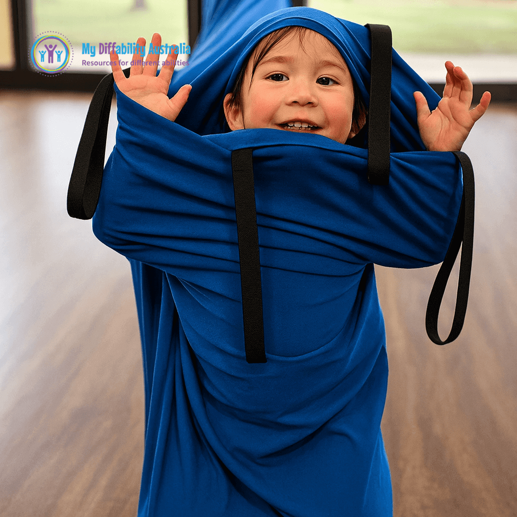3 metre children’s crawling tunnel with handles for play and therapy
