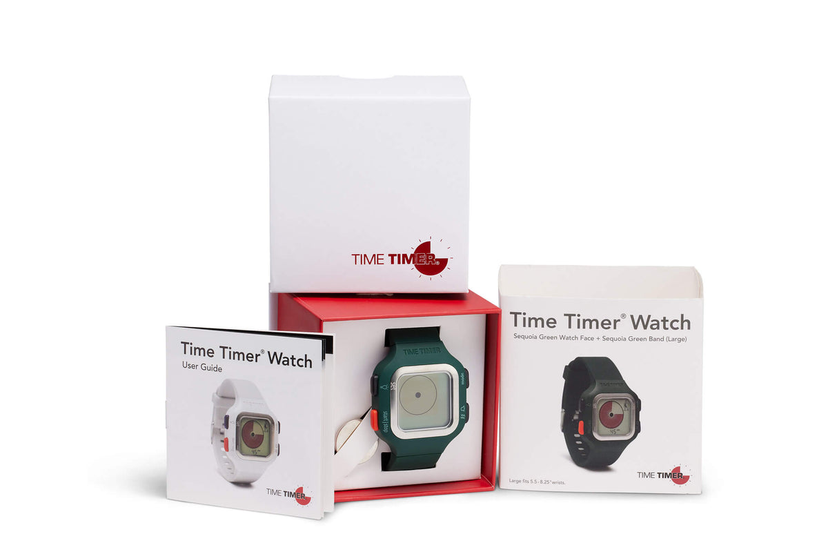 packaging of time timer watch green