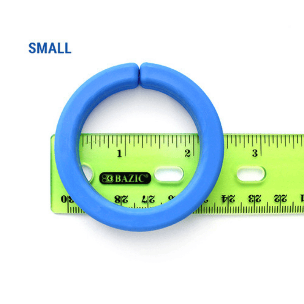 picture showing a ruler placed on the back of the bracelet