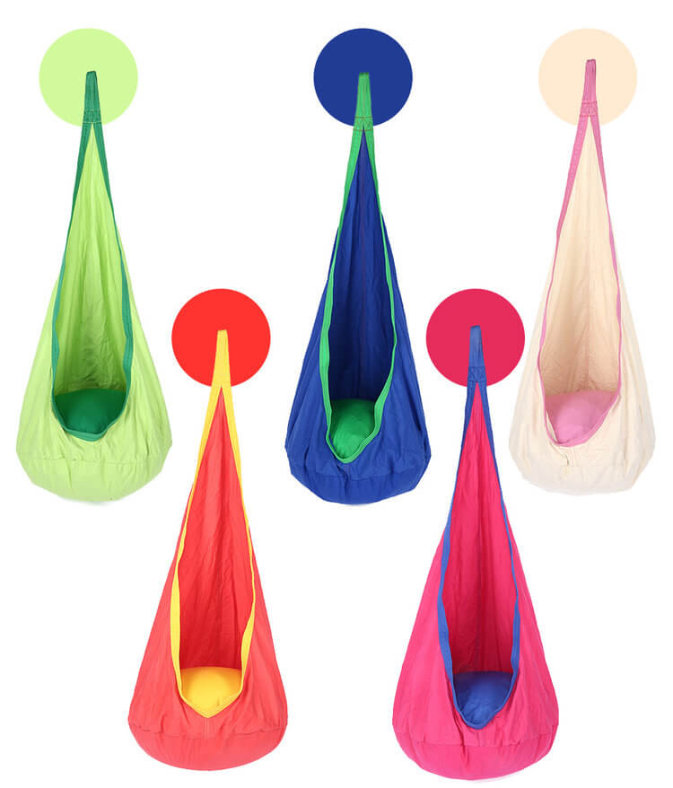 Kids Hanging Tear Drop Pod Sensory Seating