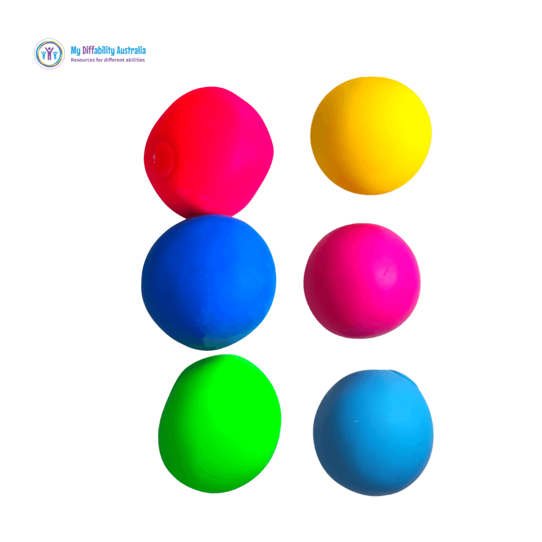 Assorted colours of mouldable stress balls