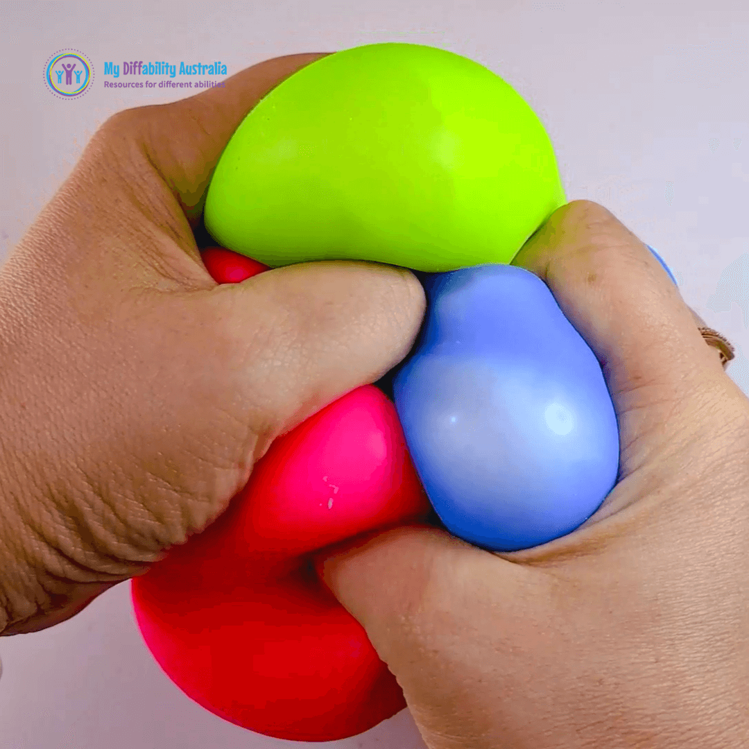 Soft, flexible mouldable stress balls for stress relief