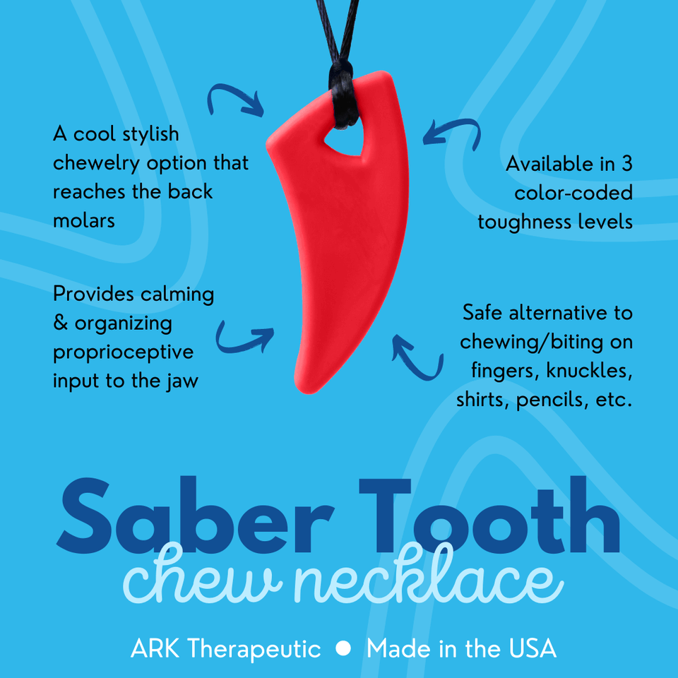 Saber Tooth Chew Necklace Oral Motor Input