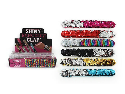 Sequin Sensory Slap Band Bangles