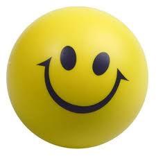 Smiley yellow stress ball