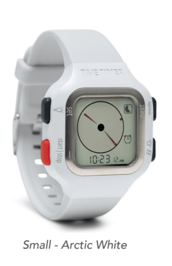 Time Timer Watch Plus Small Arctic White 