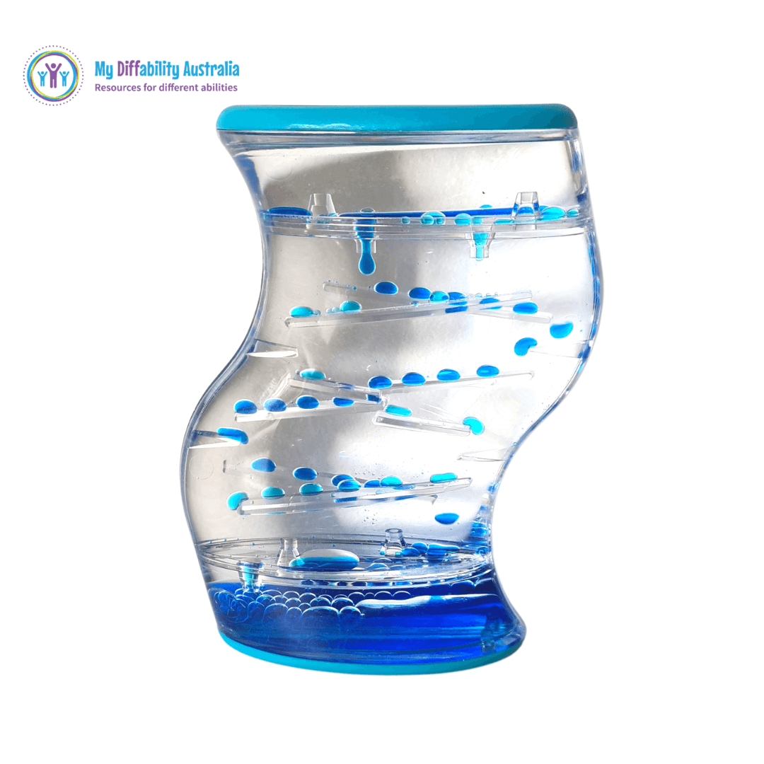 Two Colour Sensory Liquid Timer Blue