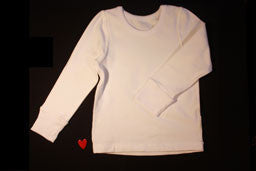 Calming Clothing Long Sleeve Tshirt (White)