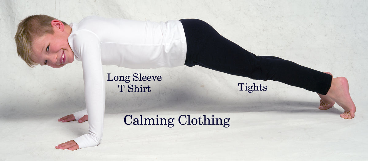 Calming Clothing Long Sleeve Tshirt (White)