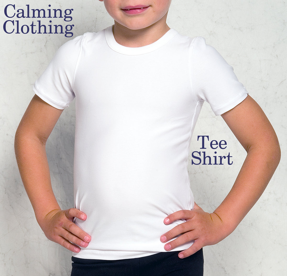 Calming Clothing Short Sleeve Tshirt (White)