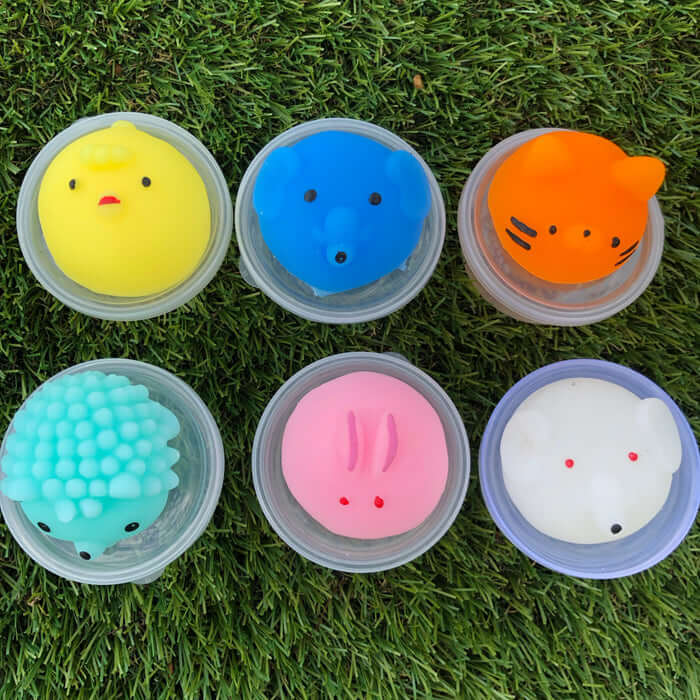 different animal squishy jelly toy