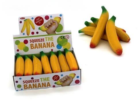 squeeze banana sensory tool
