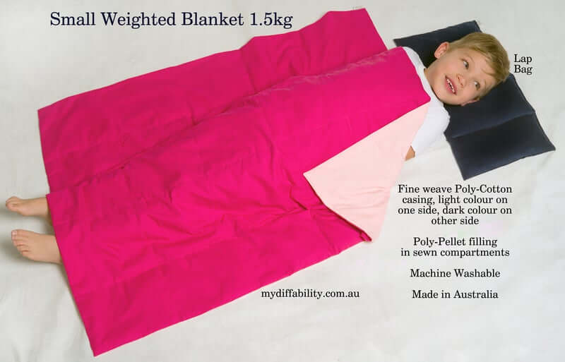 weighted blanket small pink
